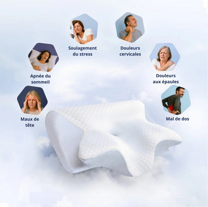 Oreiller ergonomique cervical SolaHome™ – Confort multiposition