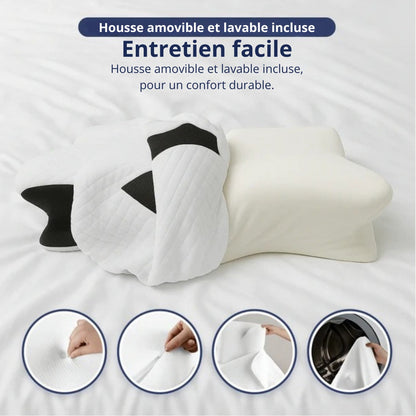 Oreiller ergonomique cervical SolaHome™ – Confort multiposition