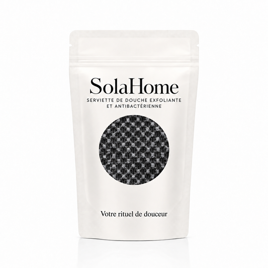 Serviette de douche exfoliante antibactérienne SolaHome
